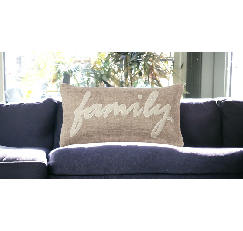 Coussin décoratif en toile de jute 
