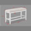 1Pc Transitional Fabric Upholstered Counter-Height Dining Bench-431838572