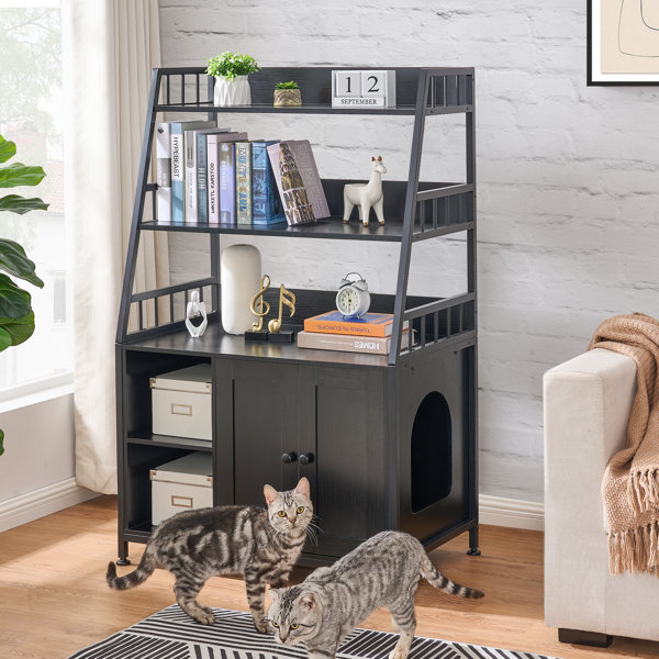 Pet Furniture Homemade Dog Proof Litter Box Hidden Door Cat Litter - Main Image