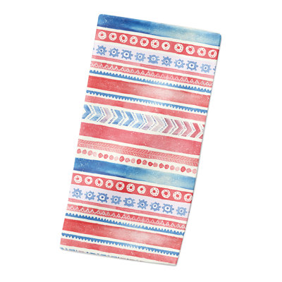 Serviette Patriotic Watercolor Folksy