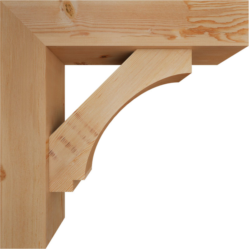 Support de bloc impérial avec entretoise décalée, 30 x 30, Sapin Douglas de l 7 1/2 (lisse)