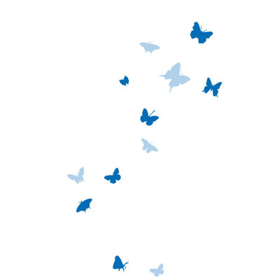 Décalcomanie murale papillons