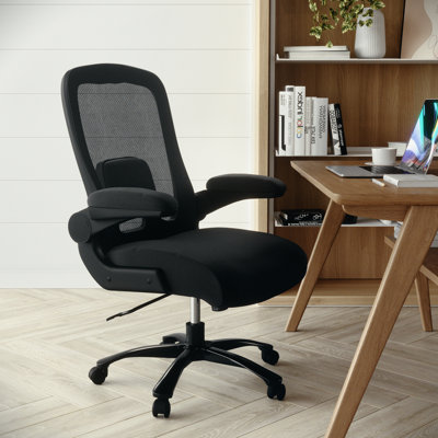 Hercules Big & Tall Mesh Ergonomic Office Chair with Flip-Up Armrests