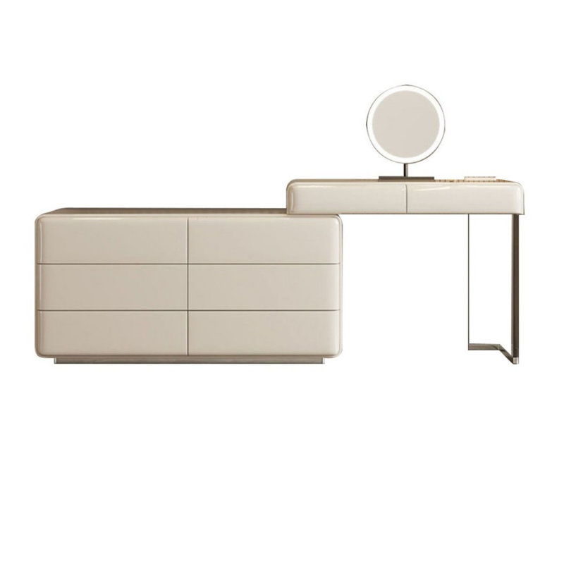 Makeup Vanity with Light mirror,3 drawers