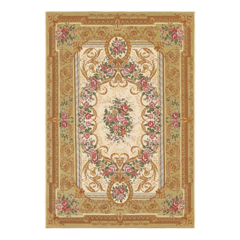 Tapis d'extérieur traditionnel, Rectangle 4 pi 1 po x 6 pi 1 po