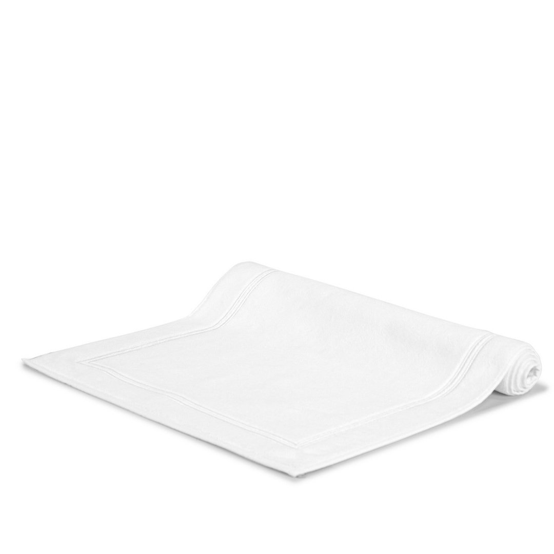 Classic Bath Mat, White/White