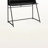 Hildon Black Finish with Hutch Computer Desk with Metal Leg, 39.12" H X 47.02" W X 23.52" D