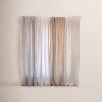 100% French Linen Curtain Set