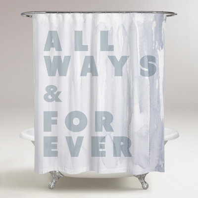 Rideau de douche simple Lombardo Allway and Forever