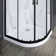 38" W X 38" D X 72" H Framed Round Shower Enclosure With Base
