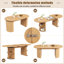 Extendable Table with Hidden Self-Adhesive Storage & 4 Modes-129224169