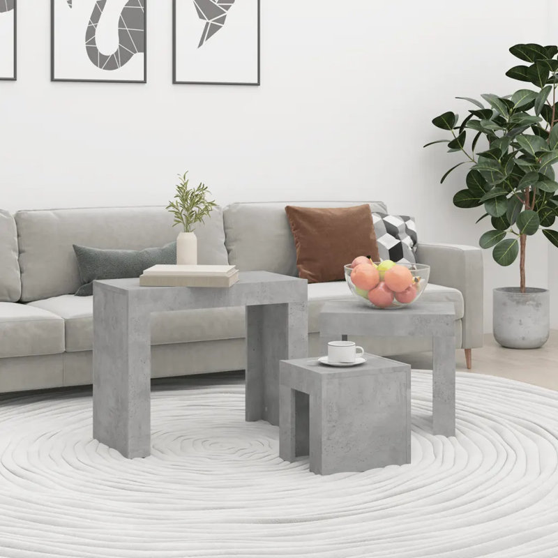 Godbeare Sled Coffee Table, Concrete Grey