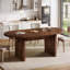 63-Inch Oval Solid Wood Dining Table