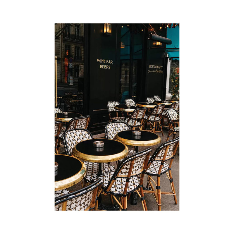 Paris Cafe VIII by Bethany Young - Print on Canvas, Wrapped Canvas, 152.4cm H x 101.6cm W x 3.81cm D