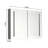 40in. W x 30 in. H LED Large Rectangular Aluminum Alloy Surface Mount Medicine Cabinet with Mirror
