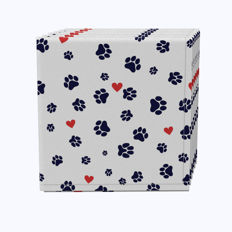 Cotton Twill Abstract Square Napkin