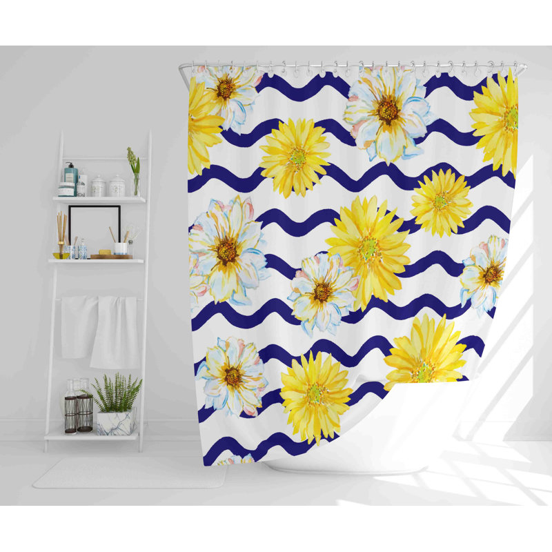 Emsworth Polyester Shower Curtain, 168cm H x 168cm W