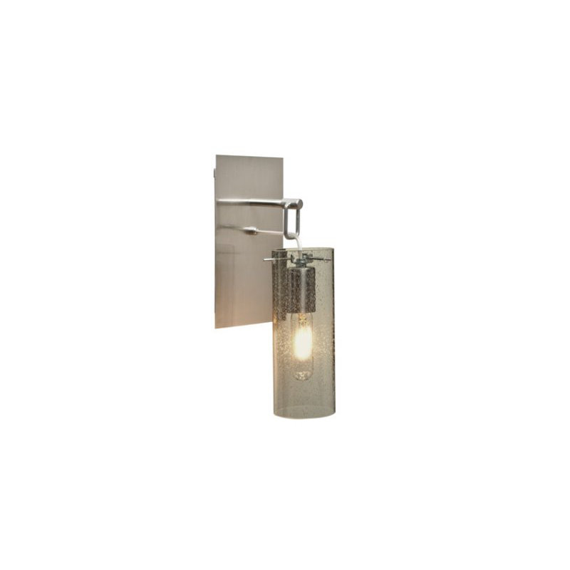 Cainwood Wall-mounted Pendant, Satin Nickel, Latte