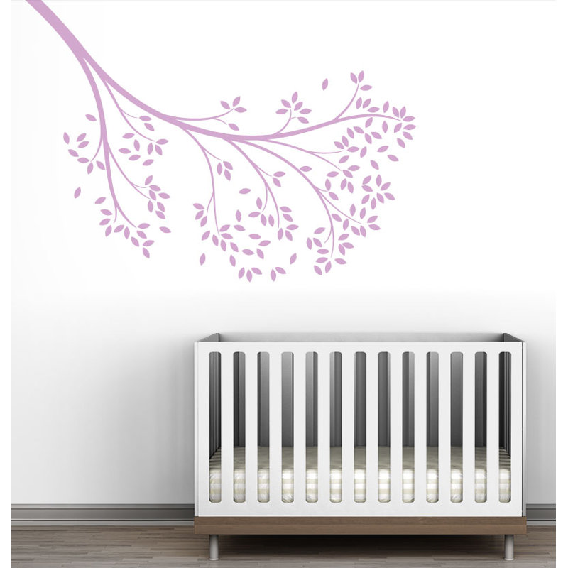 Décalcomanie murale branche atteindre, Lilas