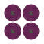Asscher Vegan Leather Round Pebble Placemat-1871282240