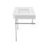 Évier de console l 31 po x H 33 po Valencia, perçage à une face, chrome-118375668-118375675