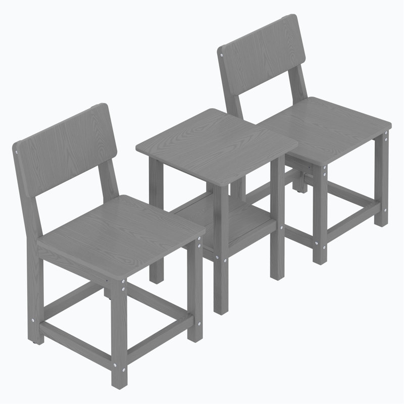 2-person Patio Set, Grey