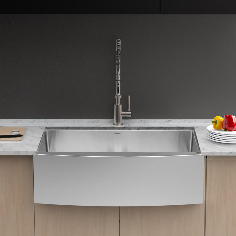 30" L Farmhouse/Apron Kitchen Sink Stainless Steel Single Bowl Kitchen Sink Farm Sink, 30" L x 21" W x 10" D