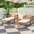 Michaelle Outdoor Lounge Chair with Ottoman