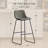 Modern 24'' & 30'' Bar Stool with Metal Legs, Non-Swivel Upholstered Counter Stool for Kitchen & Home Bar"-435278018-435278022