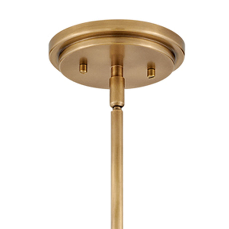 Arti 15-in Pendant Light with On/Off switch, Heritage Brass