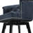 Swivel Upholstered Counter Stool With Metal Frame,-1906160405