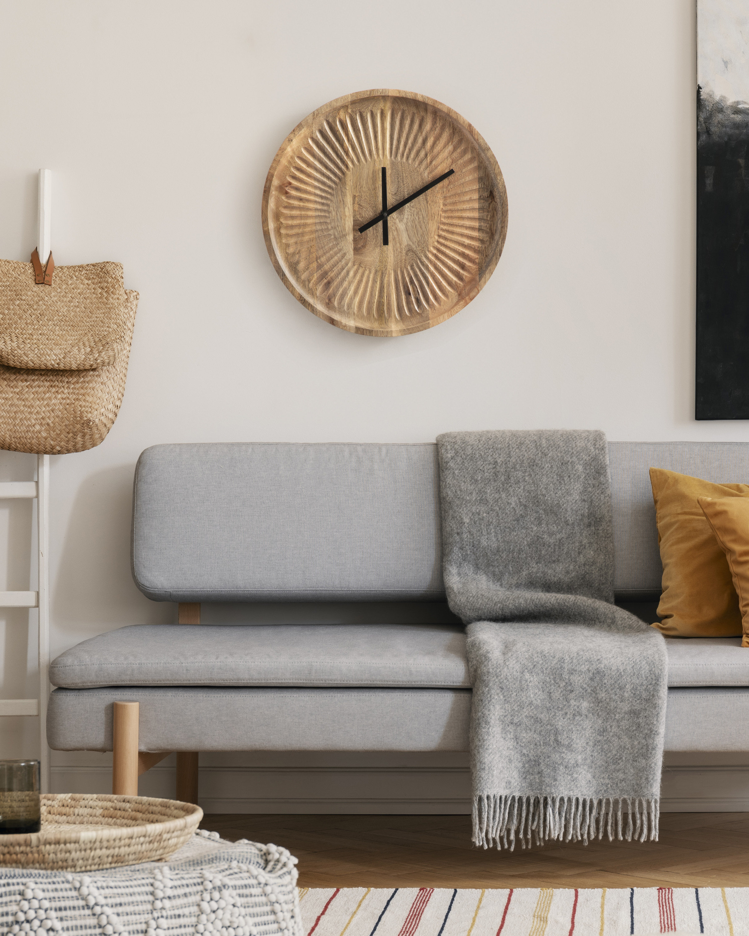 Number Less Clock Pattern Millwood Pines Numberless Carved Wood Clock & Reviews | Wayfair