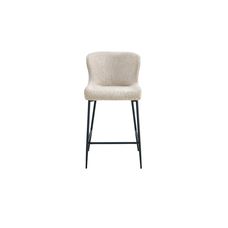 Brownsburg Upholstered Counter Stool, Beige