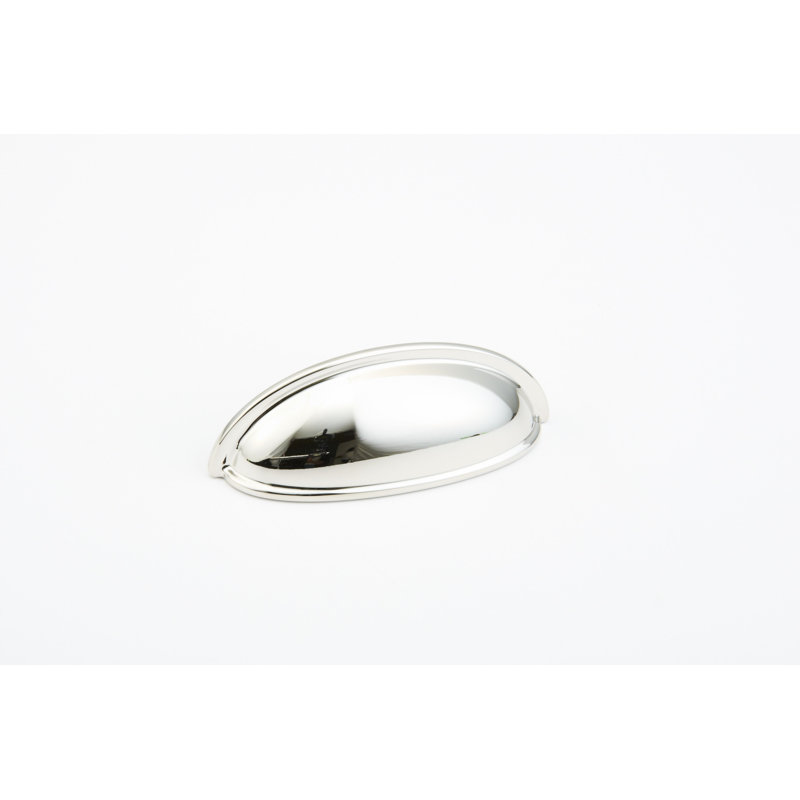 Traditional Designs Cup / Bin Pull, Polished Nickel