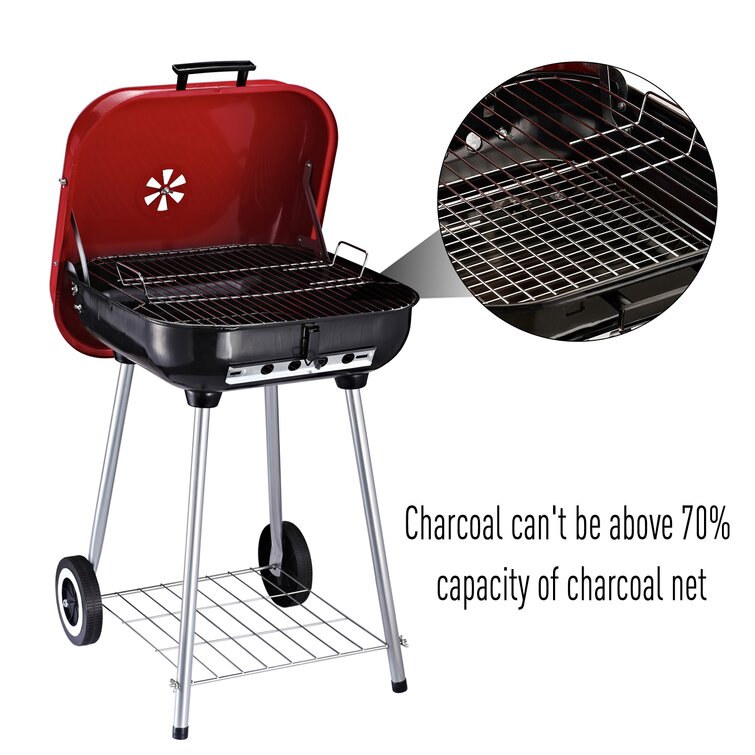 Outsunny 18.75'' W Charcoal Grill