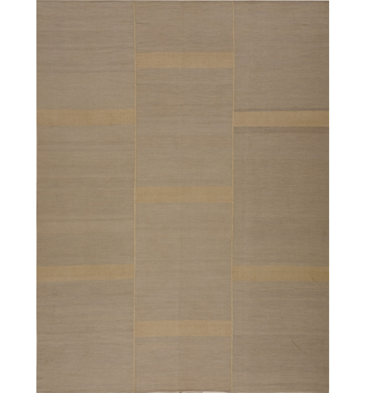 Geometric Area Rug in Brown