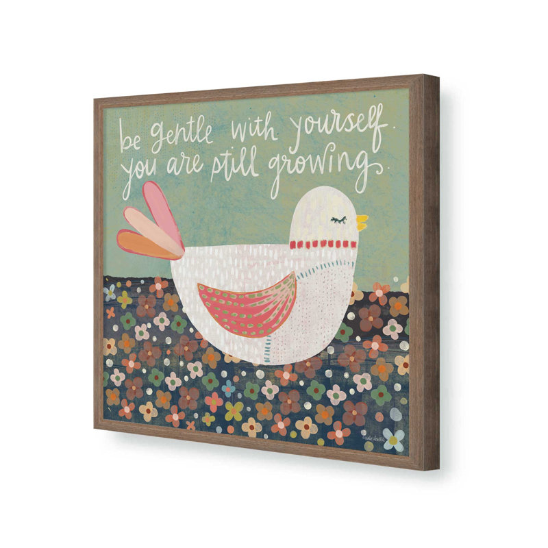 Be Gentle by Katie Doucette Art Print, L 20 po x H 20 po, Brun, Impression encadrée