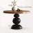Multilayer solid board round dining table set-110963702-110963705-110963707