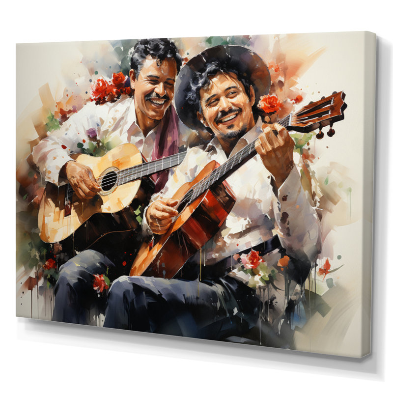 «Mexico Mariachi Melody Musical V», reproduction d'art sur toile, H 12 po x l 20 po x P 1 po, Toile tendue
