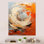 Échos orange et beige de formes modernes II - art mural abstrait en métal