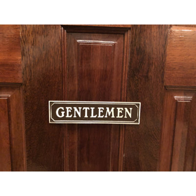 Panneau de porte Gentlemen