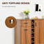 Wine Rack Sideboard Serving Bar With Glass Holders And 1 Drawer