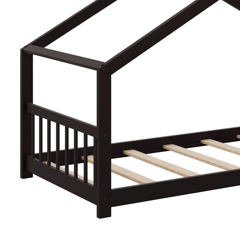 Lit simple en bois, Espresso
