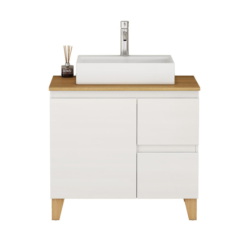 Meuble-lavabo autoportant avec lavabo
