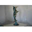 Paire de statues de poisson Marlin en bronze - Taille: L 16 po x l 7 po x H 31 po.