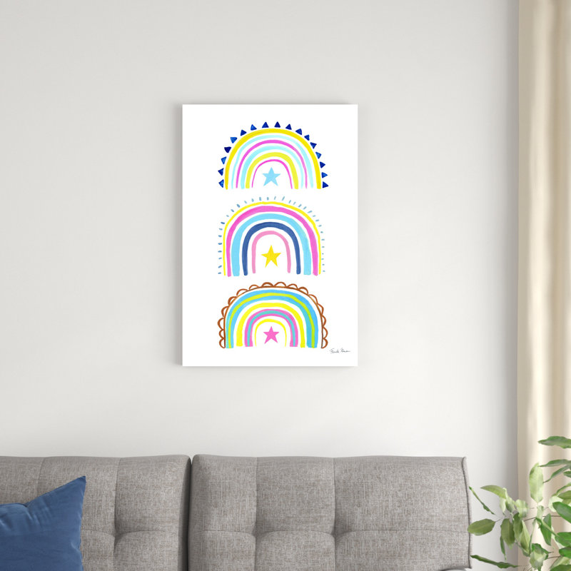 Happy Rainbow II, H 20 po x l 30 po x P 1,25 po