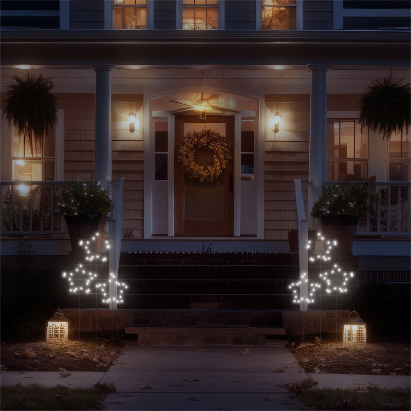 Outdoor 3 Star Christmas Decoration