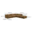 Canapé modulaire 5 pièces Donia-96147641