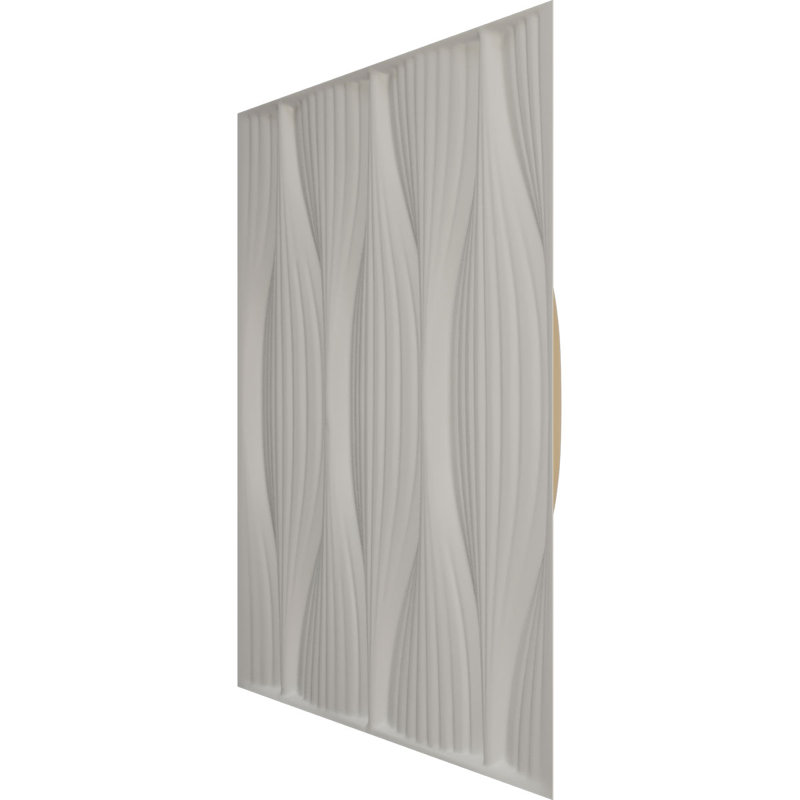Panneau mural 3D décoratif Willow EnduraWall, Satin beige fumé
