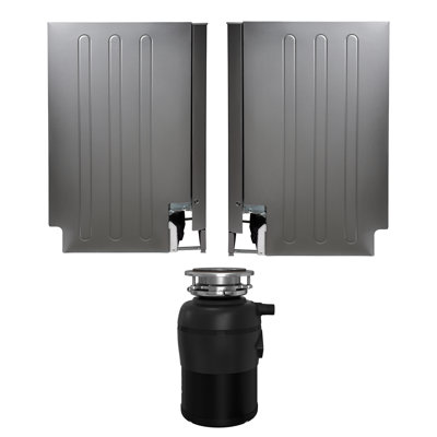 Equator 24 in Dishwasher 15 place QUIET 110V E-Star +3/4 HP Air Switch Garbage Disposer